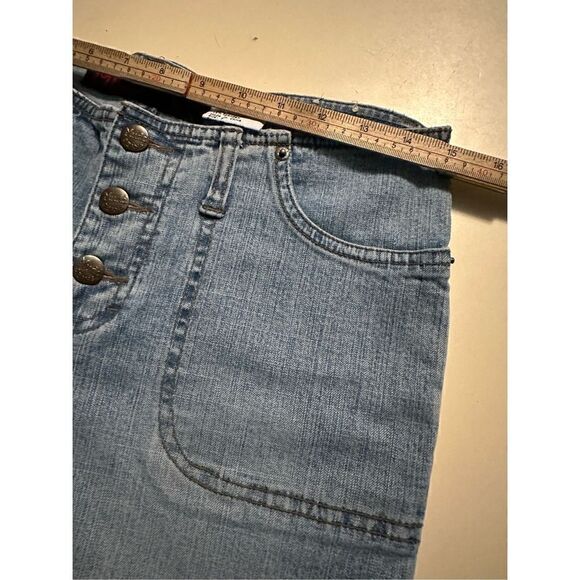 Vintage Y2K Womens Mudd Brand Denim Jean Capris Low Rise Stretch Size 7 Juniors - Picture 8 of 11